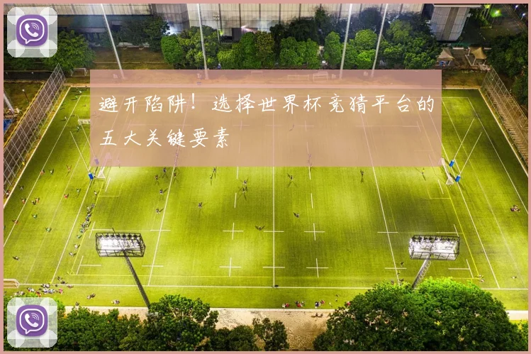 避开陷阱！选择世界杯竞猜平台的五大关键要素